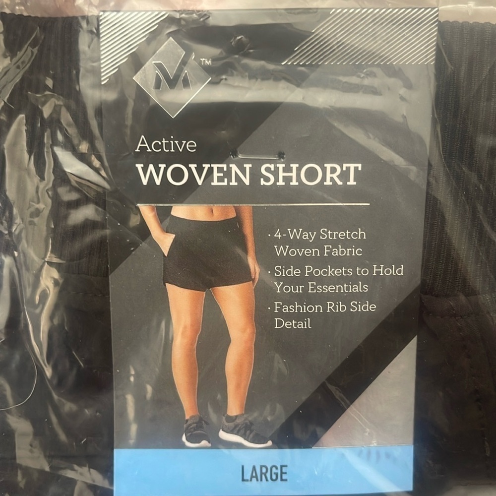 Woven short black nwt yoga workout shorts L athlete lululemon